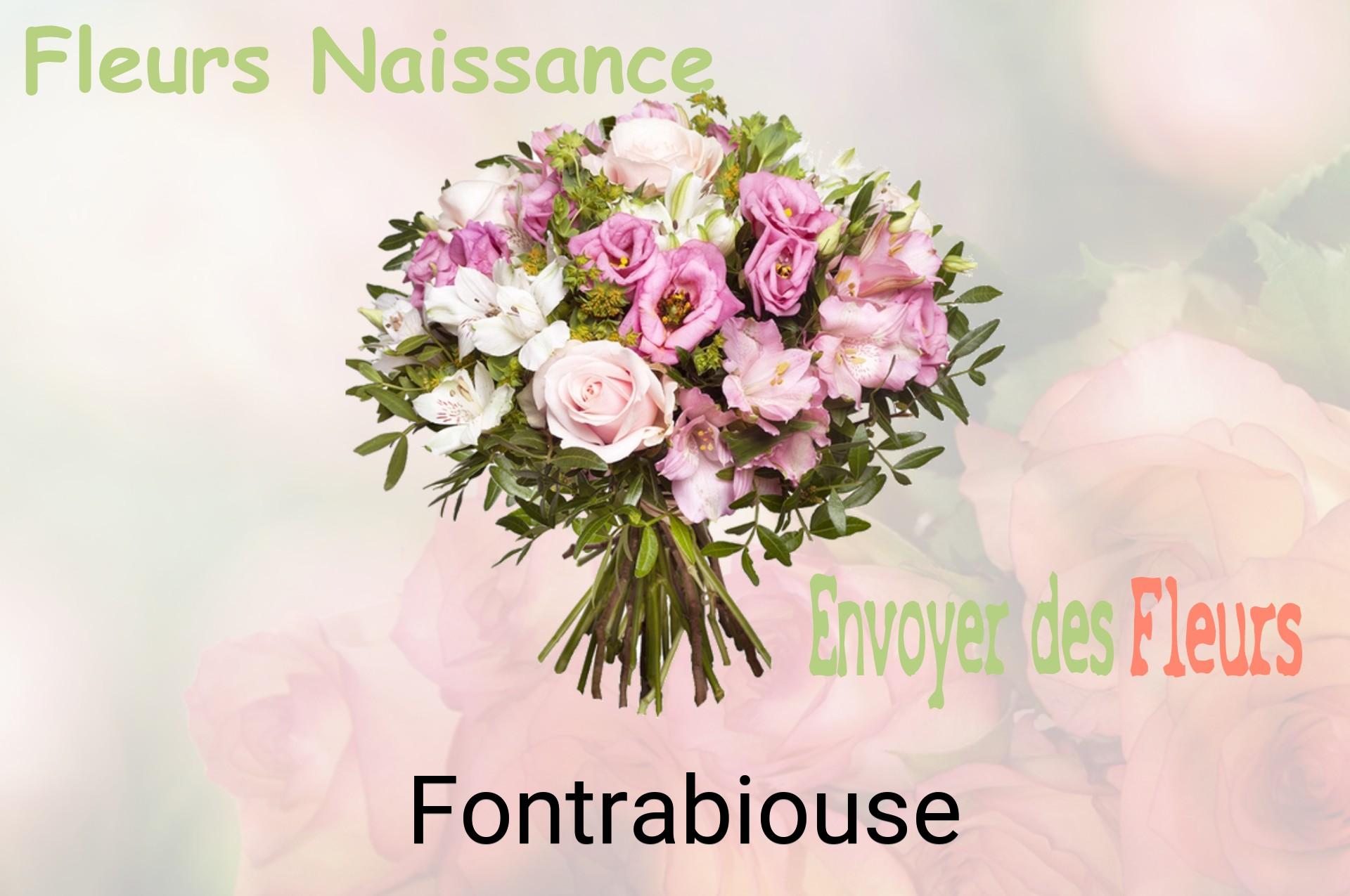 Bouquet de fleurs de naissance livré à Fontrabiouse